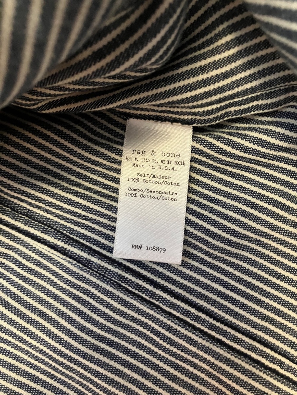 Rag & Bone Work Wear Button Down Large - Picture 3 of 4